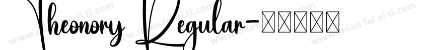 Theonory Regular字体转换
